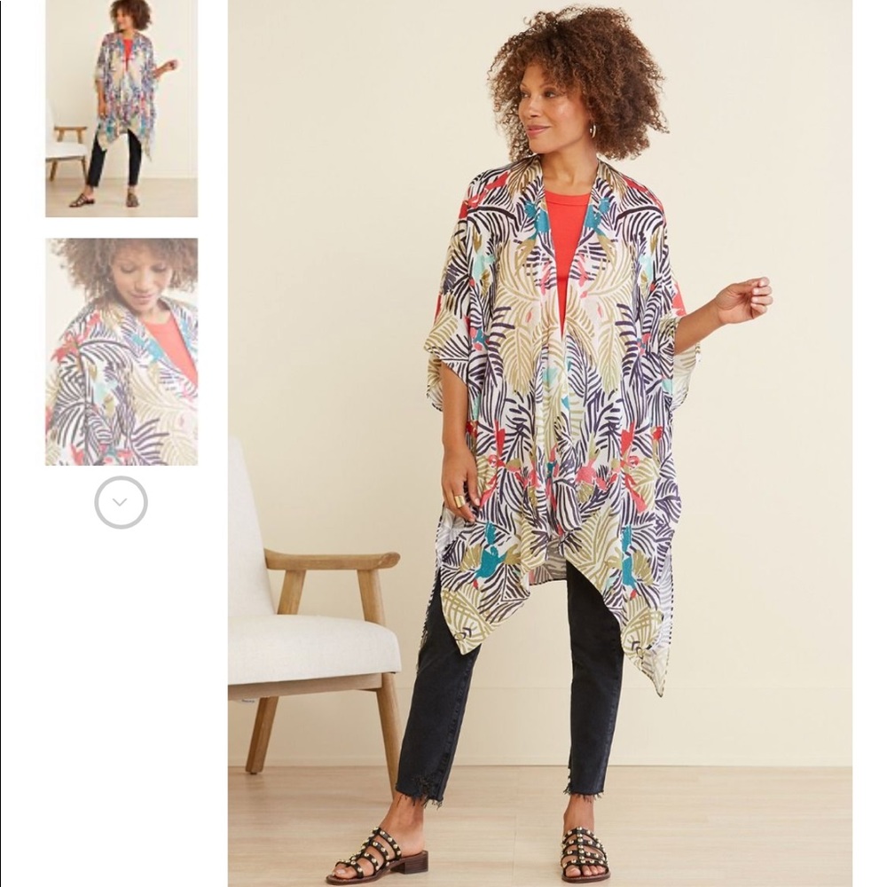 Michael Stars Safari Kimono Ruana NWT Evereve OS